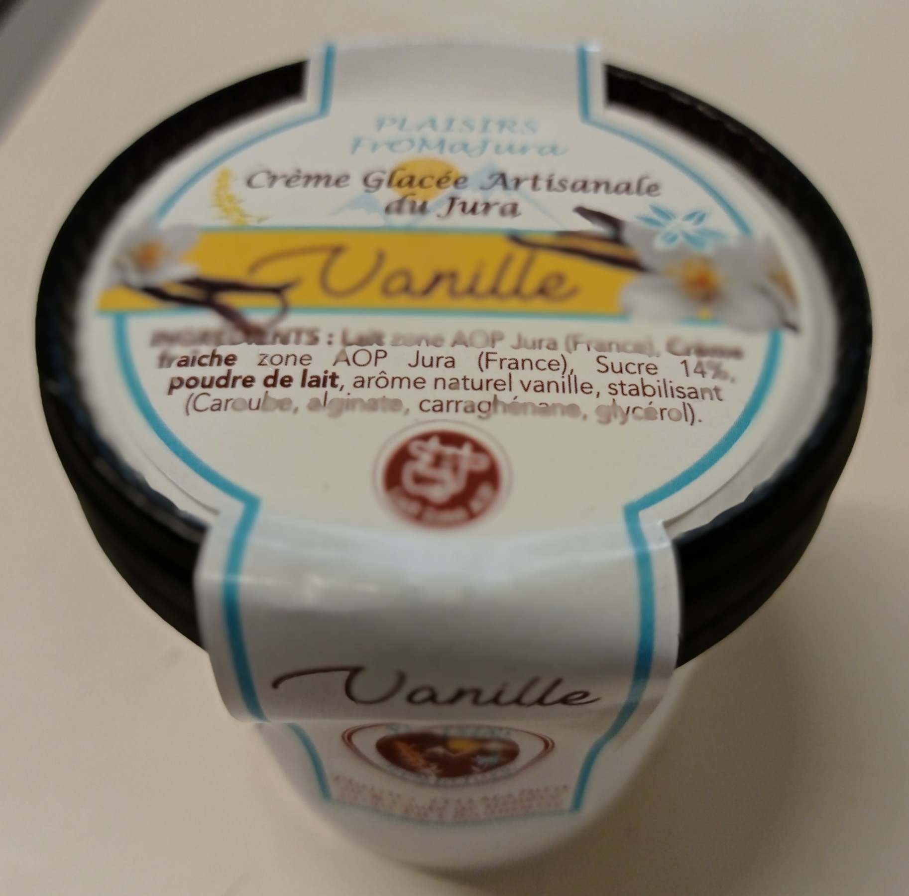 Crème Glacée Vanille - Crèmes Glacées artisanales, lait entier et